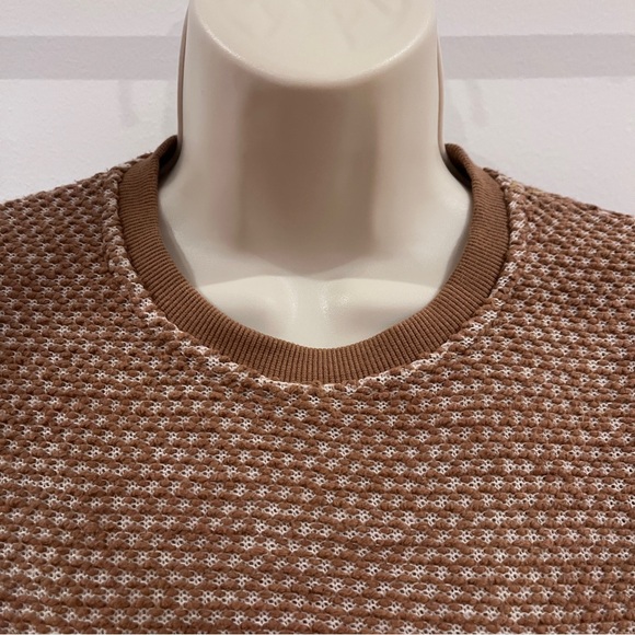 Marine Layer Brown Textured Crewneck Sweater - Picture 3 of 8